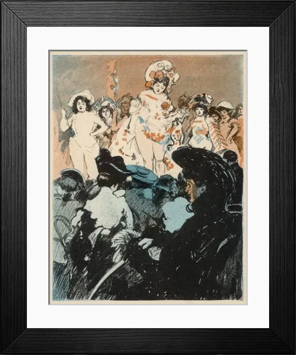 Framed Print : Paris Showirls / 1902 Framed Print : Paris Showirls / 1902