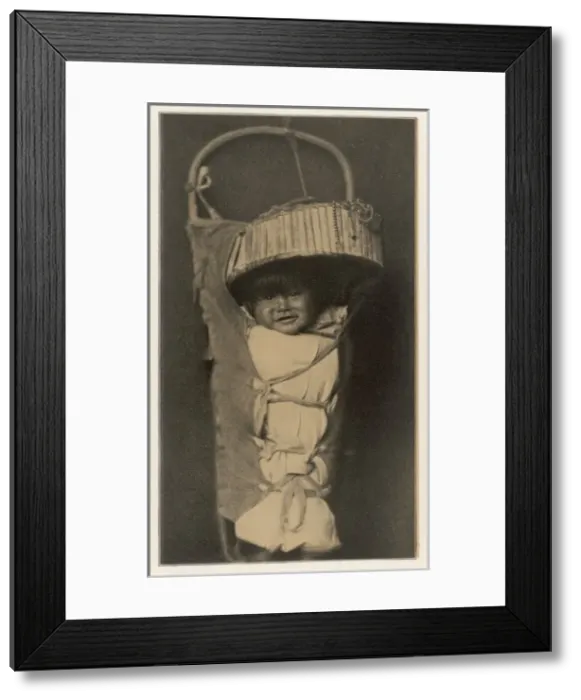 Framed Print : Racial  /  Apache Baby 1903