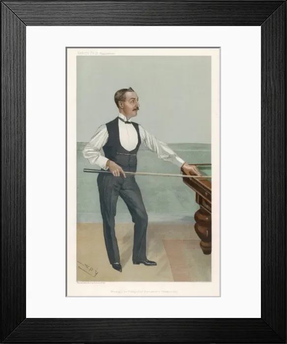 Framed Print : Noted Billiards Player Framed Print : Noted Billiards Player
