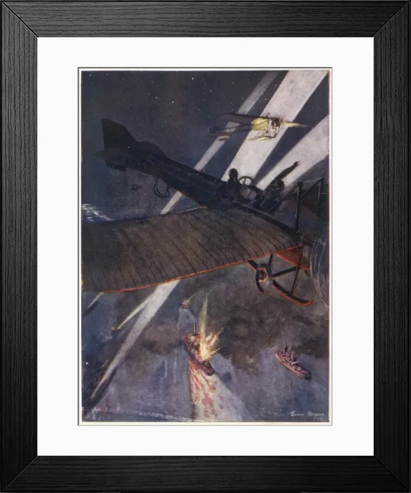 Framed Print : Aerial Warfare Foreseen Framed Print : Aerial Warfare Foreseen