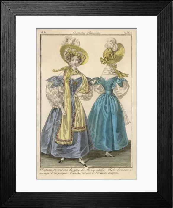 Framed Print : Costume Parisiens 2885 Framed Print : Costume Parisiens 2885
