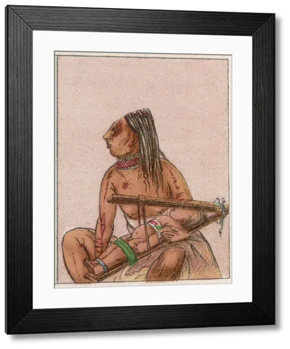 Framed Print : Racial / Chinook Man 1830 Framed Print : Racial / Chinook Man 1830