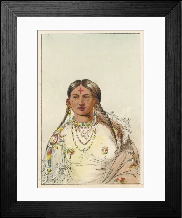 Framed Print : Racial / Cheyenne Squaw Framed Print : Racial / Cheyenne Squaw