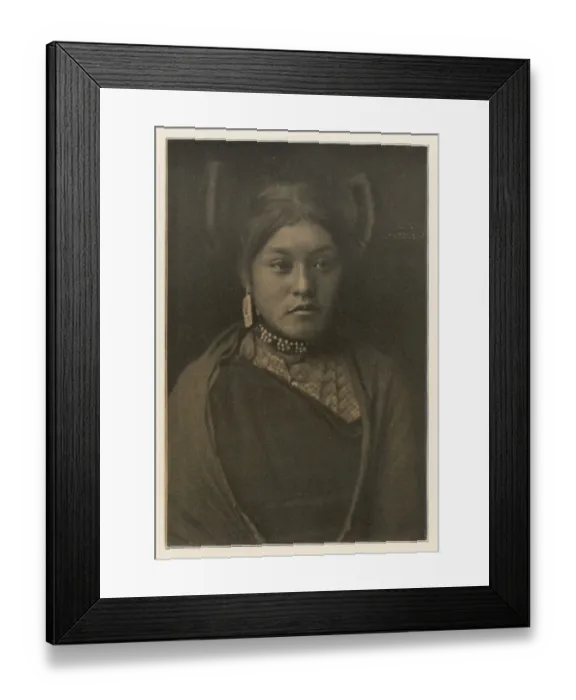 Framed Print : Racial / Hopi Girl 1900 Framed Print : Racial / Hopi Girl 1900