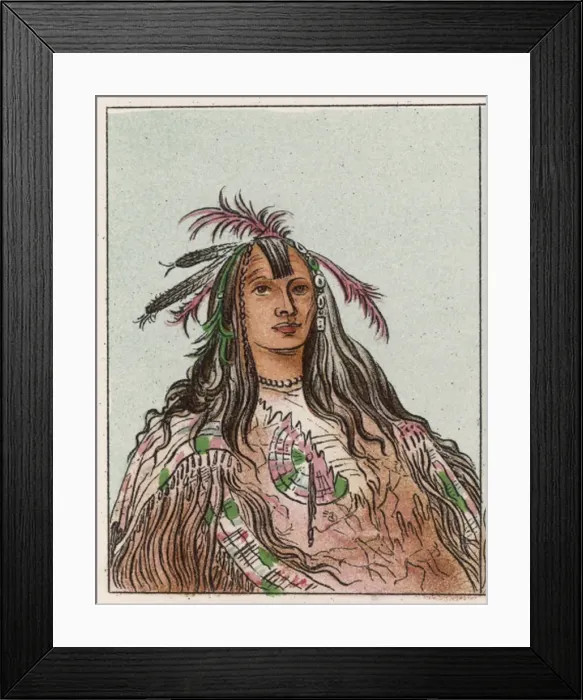 Framed Print : Racial / Flathead / Salish Framed Print : Racial / Flathead / Salish