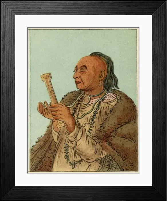 Framed Print : Racial / Kickapoo C1830 Framed Print : Racial / Kickapoo C1830