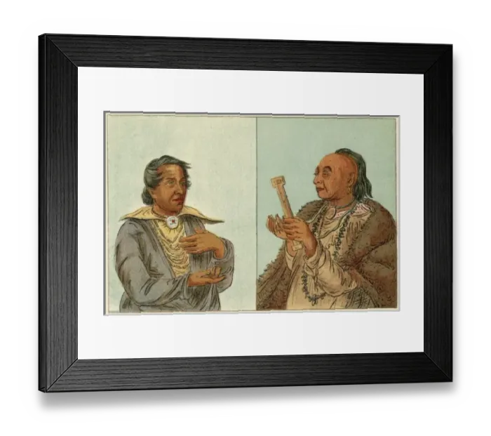 Framed Print : Racial / Kickapoo C1830 Framed Print : Racial / Kickapoo C1830