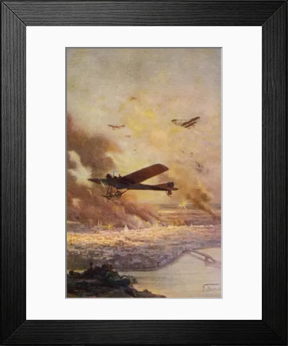 Framed Print : Air Bombing Foreseen Framed Print : Air Bombing Foreseen