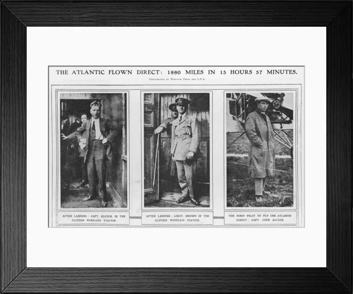 Framed Print : Alcock & Brown - 1 Framed Print : Alcock & Brown - 1