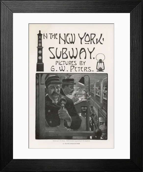 Framed Print : New York Subway / 1909 Framed Print : New York Subway / 1909