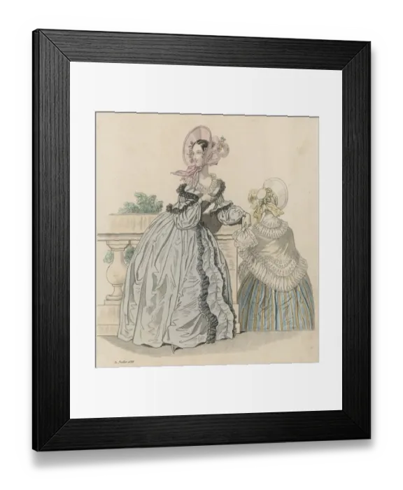 Framed Print : Grey or Striped Gown Framed Print : Grey or Striped Gown