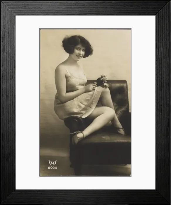 Framed Print : Female Type in Undies Framed Print : Female Type in Undies
