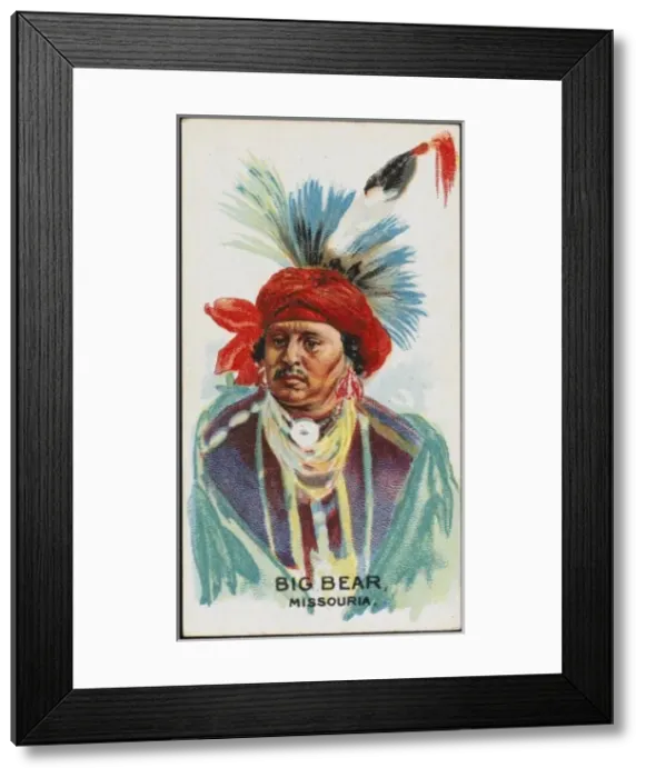 Framed Print : Racial / Big Bear / Missouri Framed Print : Racial / Big Bear / Missouri