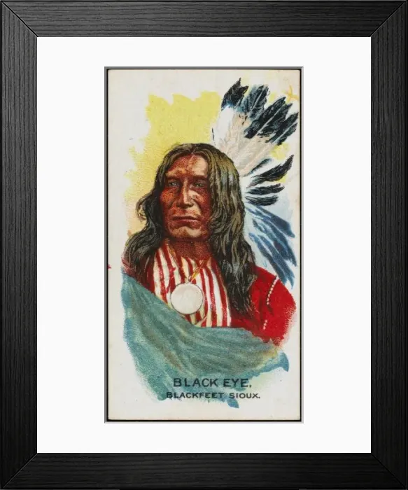Framed Print : Racial / Black Eye / Sioux Framed Print : Racial / Black Eye / Sioux