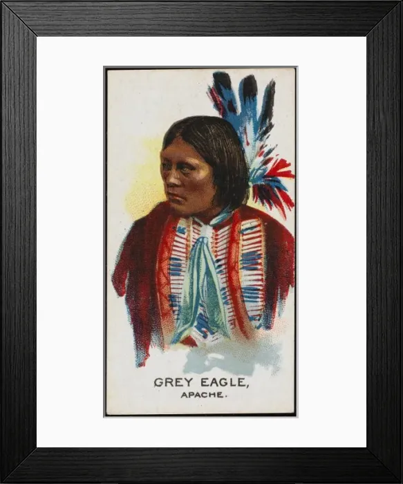 Framed Print : Racial  /  Grey Eagle  /  Apache