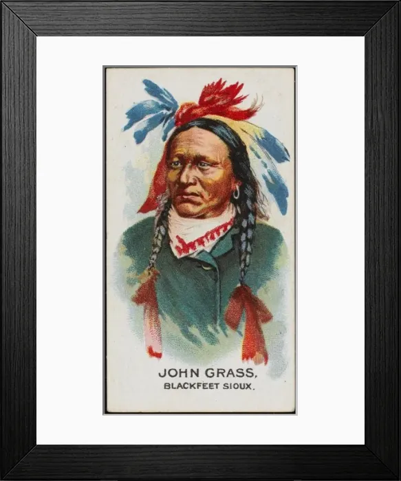 Framed Print : Racial / John Grass / Sioux Framed Print : Racial / John Grass / Sioux