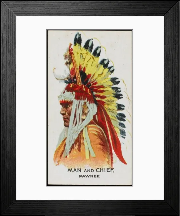 Framed Print : Racial / Man and Chief Framed Print : Racial / Man and Chief
