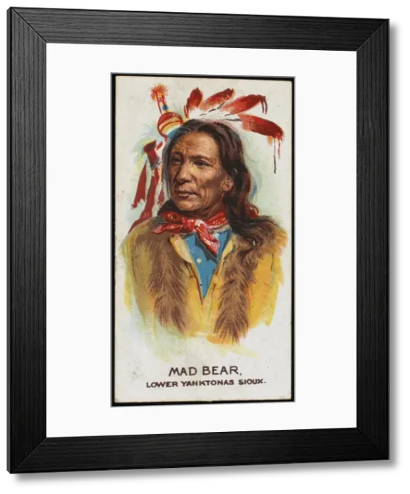 Framed Print : Racial / Mad Bear / Sioux Framed Print : Racial / Mad Bear / Sioux