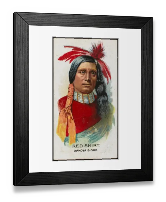 Framed Print : Racial / Red Shirt / Sioux Framed Print : Racial / Red Shirt / Sioux