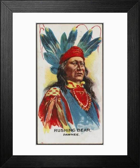 Framed Print : Racial / Rushing Bear Framed Print : Racial / Rushing Bear