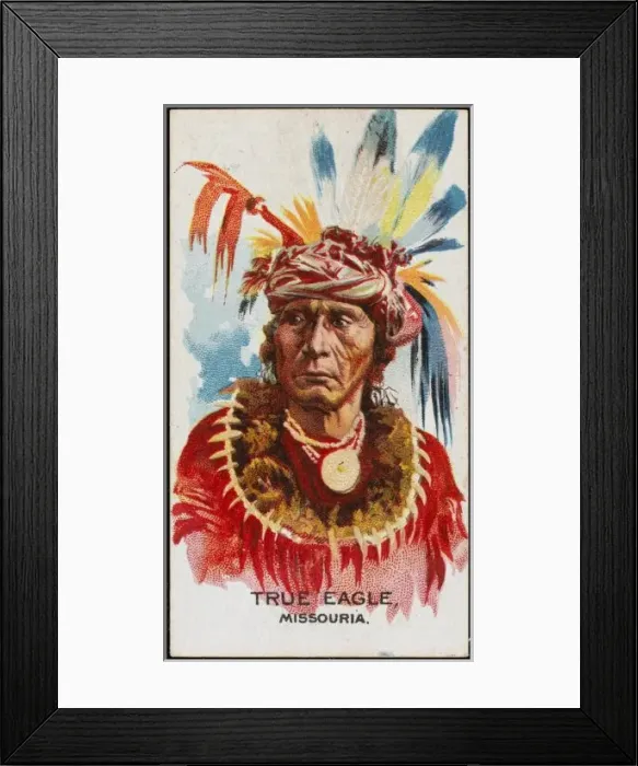 Framed Print : Racial / True Eagle / Missou Framed Print : Racial / True Eagle / Missou