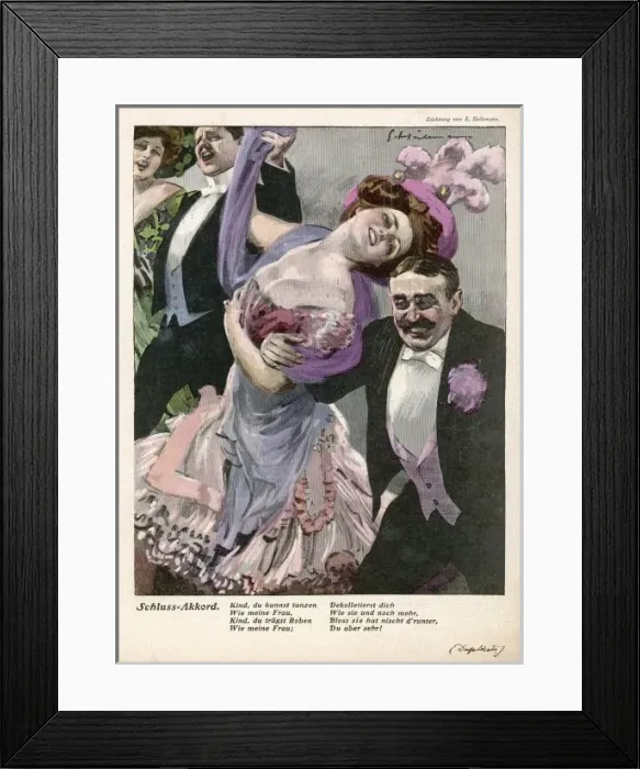 Framed Print : Joyous Party Couples Framed Print : Joyous Party Couples