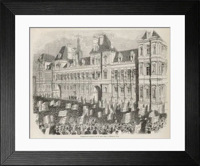 Framed Print : French Demo 1848 Framed Print : French Demo 1848