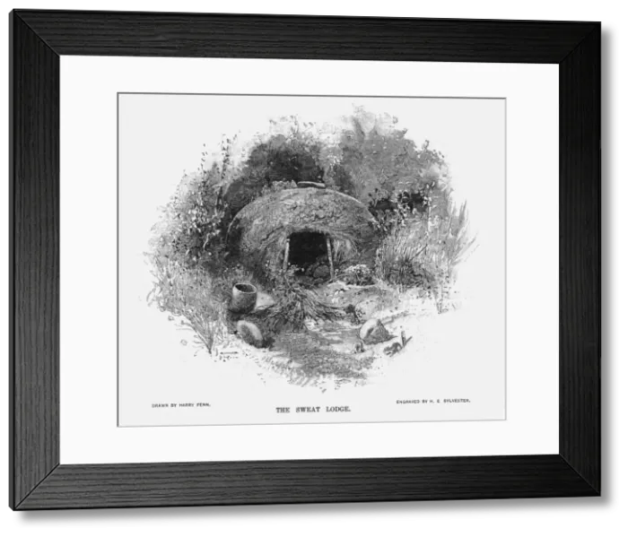 Framed Print : Racial / Sweat Lodge 1896 Framed Print : Racial / Sweat Lodge 1896