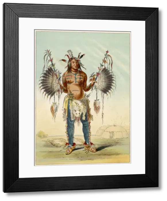 Framed Print : Racial / Mandan Medicine Framed Print : Racial / Mandan Medicine