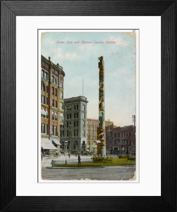 Framed Print : USA / Seattle / Totem Pole Framed Print : USA / Seattle / Totem Pole