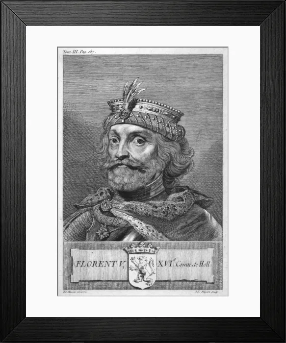 Framed Print : Floris V, Head Portrait Framed Print : Floris V, Head Portrait