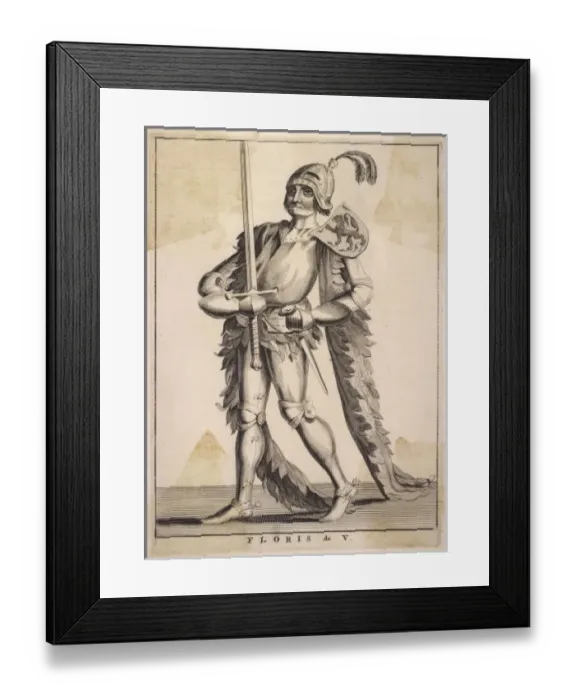 Framed Print : Floris V, Full-Length Framed Print : Floris V, Full-Length