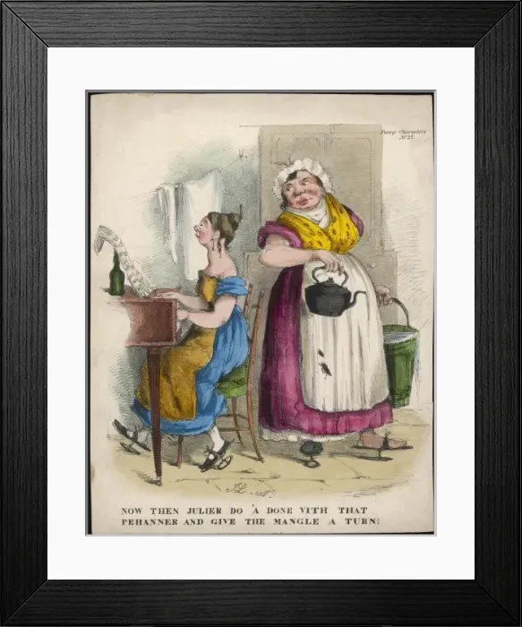 Framed Print : COSTUME 1837-8 / LEECH Framed Print : COSTUME 1837-8 / LEECH