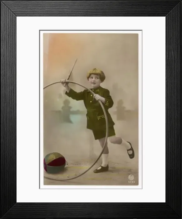 Framed Print : TOYS / HOOPS / 1910 Framed Print : TOYS / HOOPS / 1910