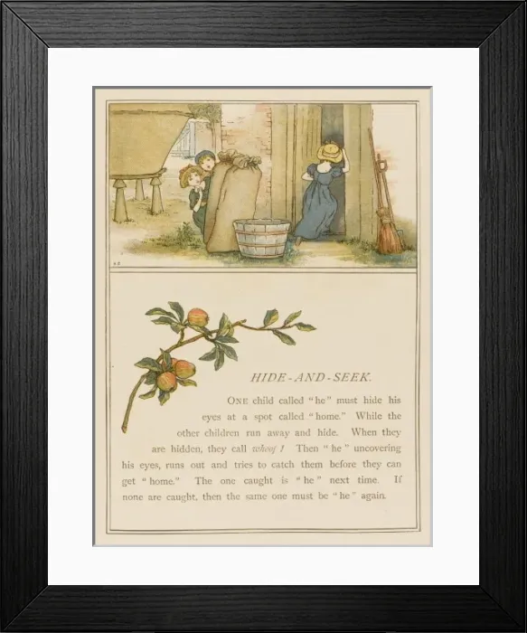 Framed Print : Hide and Seek 1889 Framed Print : Hide and Seek 1889