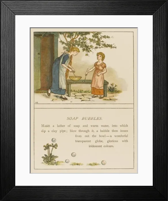 Framed Print : Game / Soap Bubbles / 1889 Framed Print : Game / Soap Bubbles / 1889