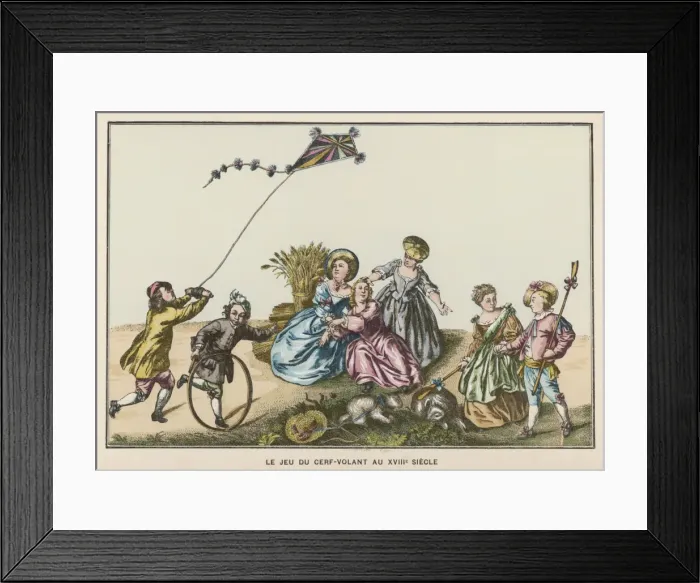Framed Print : C18 Kite Flying Framed Print : C18 Kite Flying