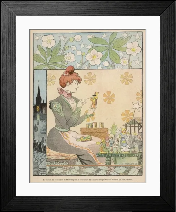 Framed Print : Making Nativity Figures Framed Print : Making Nativity Figures