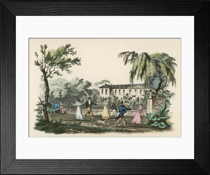 Framed Print : Diabolo Game in Garden Framed Print : Diabolo Game in Garden