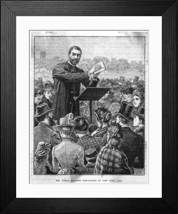 Framed Print : Price Hughes Preaching Framed Print : Price Hughes Preaching