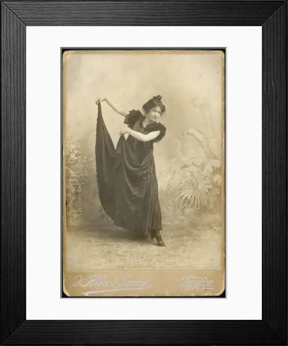 Framed Print : C. Pankhurst as Dancer Framed Print : C. Pankhurst as Dancer