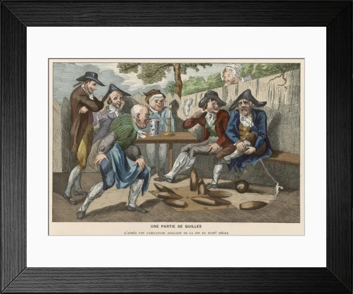 Framed Print : French Skittles / C18Th Framed Print : French Skittles / C18Th