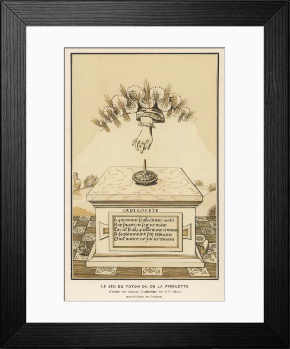 Framed Print : Toys / Spinning Top / C16Th Framed Print : Toys / Spinning Top / C16Th