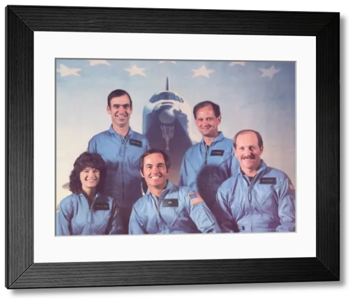 Framed Print : Sts-7 Shuttle Crew Framed Print : Sts-7 Shuttle Crew