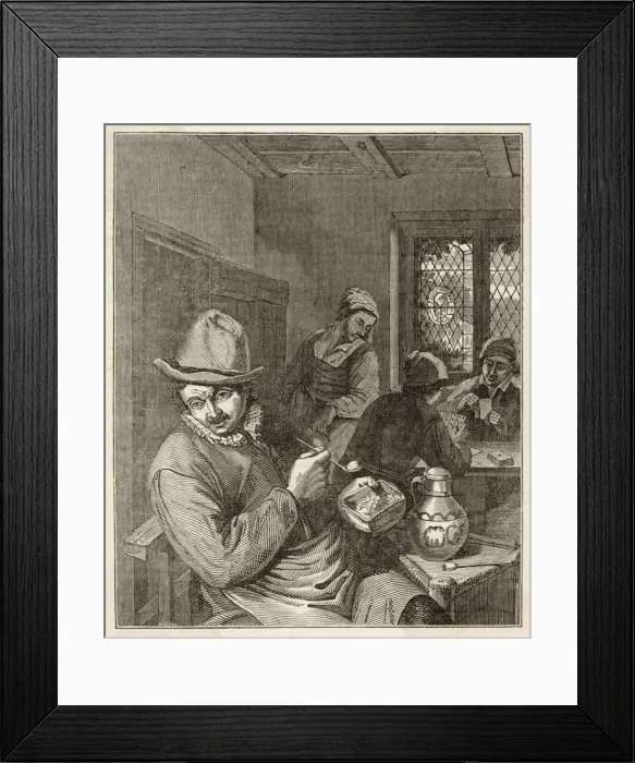 Framed Print : Flemish Smoking C17 Framed Print : Flemish Smoking C17