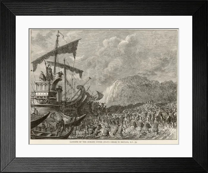 Framed Print : Roman Invasion 55 Bc Framed Print : Roman Invasion 55 Bc