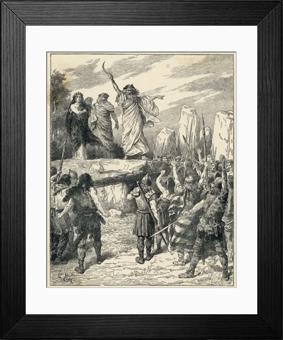 Framed Print : Druids Incite Riot 55 Bc Framed Print : Druids Incite Riot 55 Bc