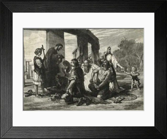 Framed Print : 1st Christians in Brit Framed Print : 1st Christians in Brit
