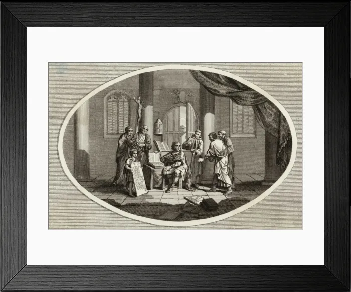 Framed Print : Alfred Making Laws Framed Print : Alfred Making Laws