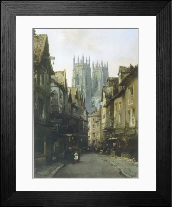 Framed Print : York / Old York 19C Framed Print : York / Old York 19C